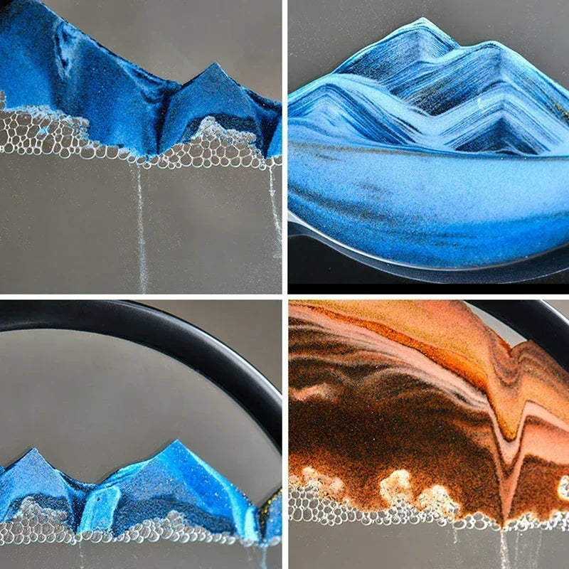 3D moving sand art