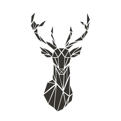 Deer head mirror/sticker